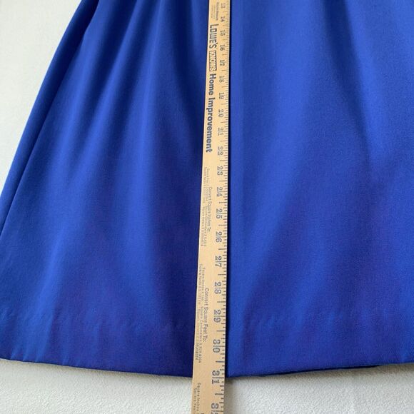 Worthington Skirt Blazer Suit Women 10 Blue 2 Piece Career Office Corp Grandma - Picture 14 of 16